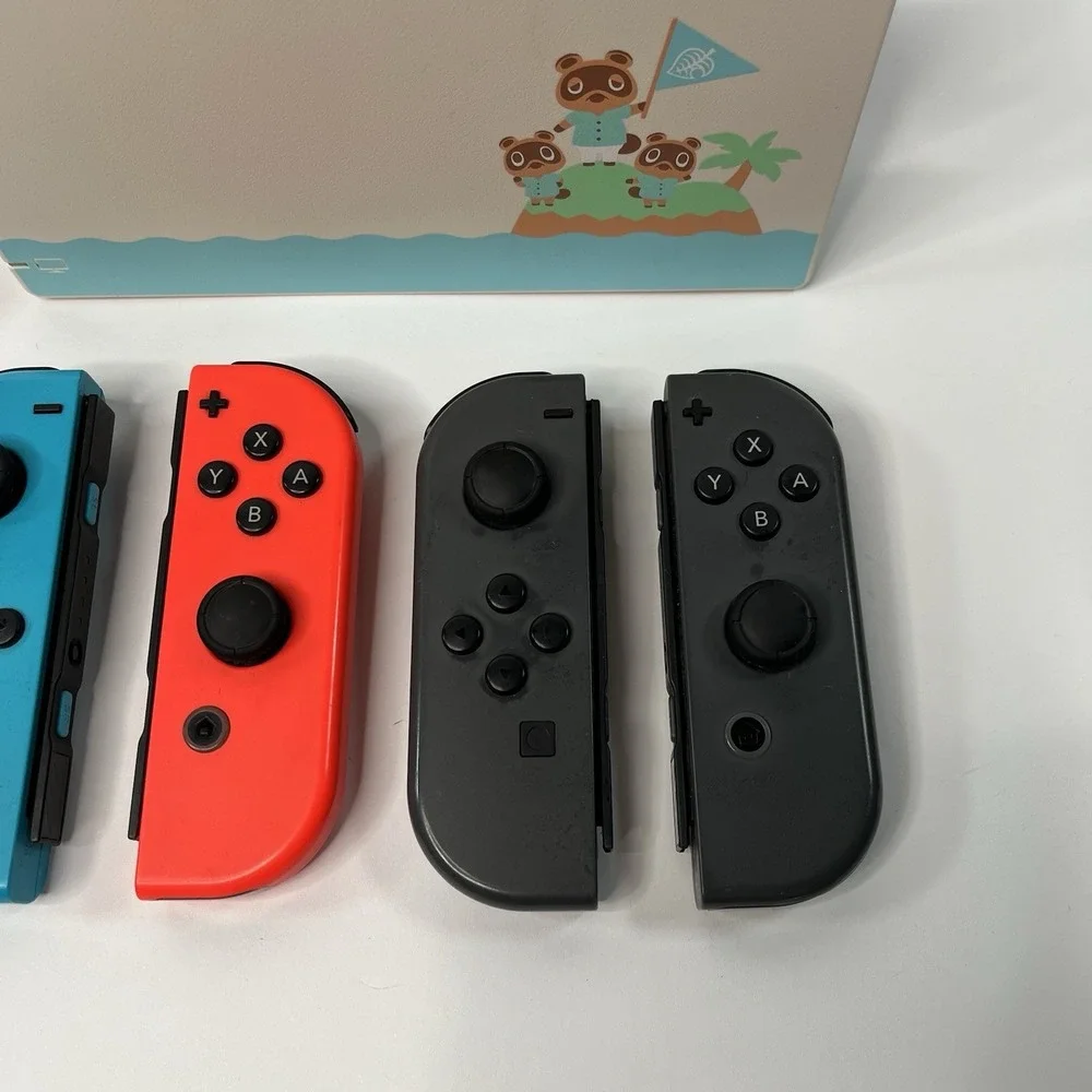 Nintendo Switch 1st Gen Joy-con Blue Red Gray Animal Crossing Dock Tested Lot